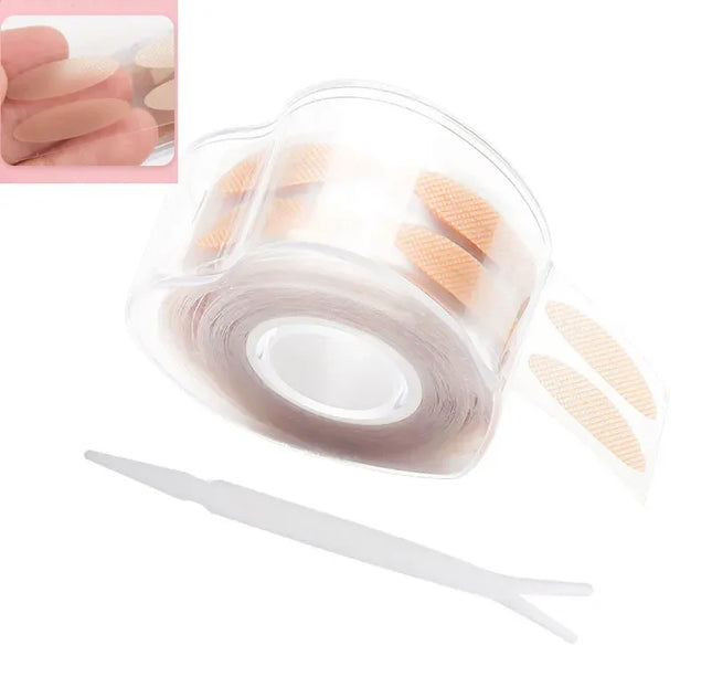 600pcs Double Fold Eyelid Tape – Invisible Self-Adhesive Lace Stickers for Eyelid Lift & Under Eye Beauty Tool