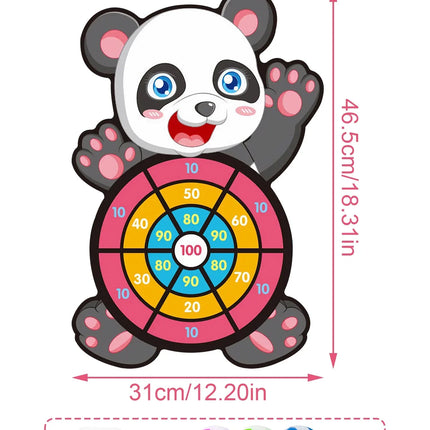 Safari Jungle Dart Board – Panda Party Favor for Kids & Baby Showers toy