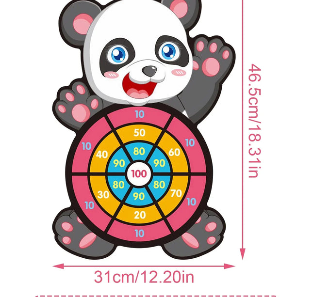 Safari Jungle Dart Board – Panda Party Favor for Kids & Baby Showers toy