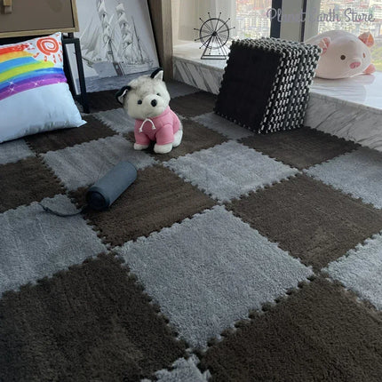 10/20pcs Baby Play Mat Set – Soft Plush EVA Foam Puzzle Carpet for Kids Room & Floor Warmth