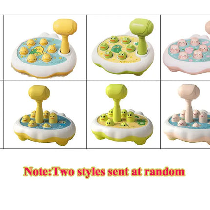 Montessori Animal Puzzle Toy – Duck/Frog/Pig with Hammer for Toddlers (12–24 Months)