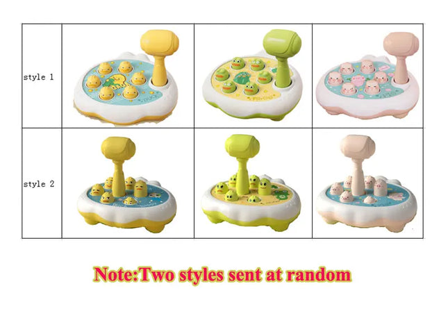 Montessori Animal Puzzle Toy – Duck/Frog/Pig with Hammer for Toddlers (12–24 Months)