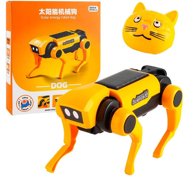 Solar Powered Robot Dog Kit – DIY STEM Science Experiment Toy for Kids Educational Christmas Gift