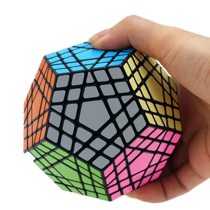 [Picube] SengSo 5x5 Megaminx 5x5x5 Gigaminx Magic Cube Black Base Mega Professional Cubo Magico Learning Educational Toys