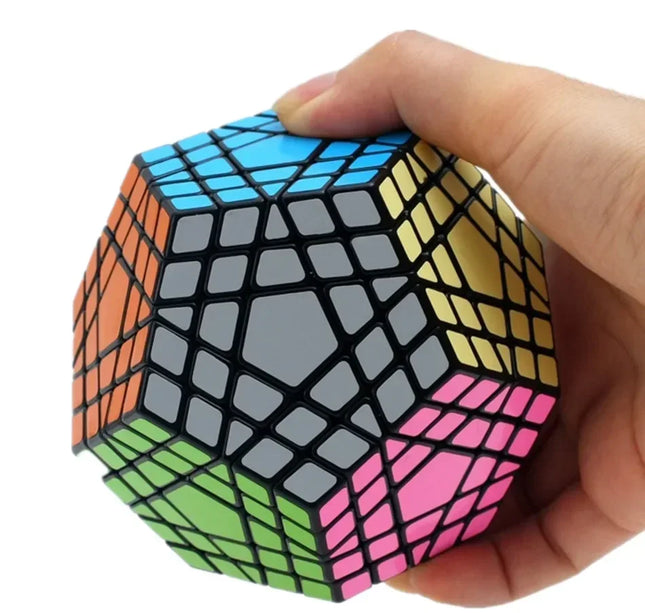 [Picube] SengSo 5x5 Megaminx 5x5x5 Gigaminx Magic Cube Black Base Mega Professional Cubo Magico Learning Educational Toys