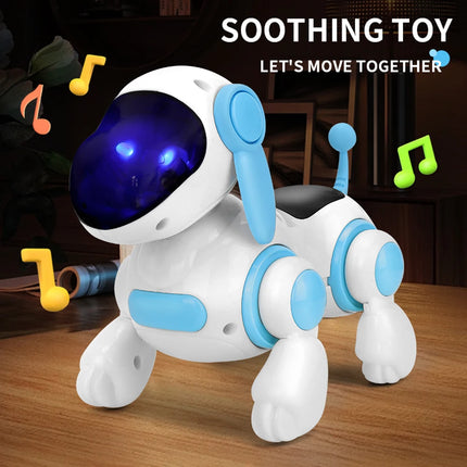 Smart Interactive Robotic Dog – Simulated Walking, Light & Music Toy for Kids Educational Crawling & Singing Fun