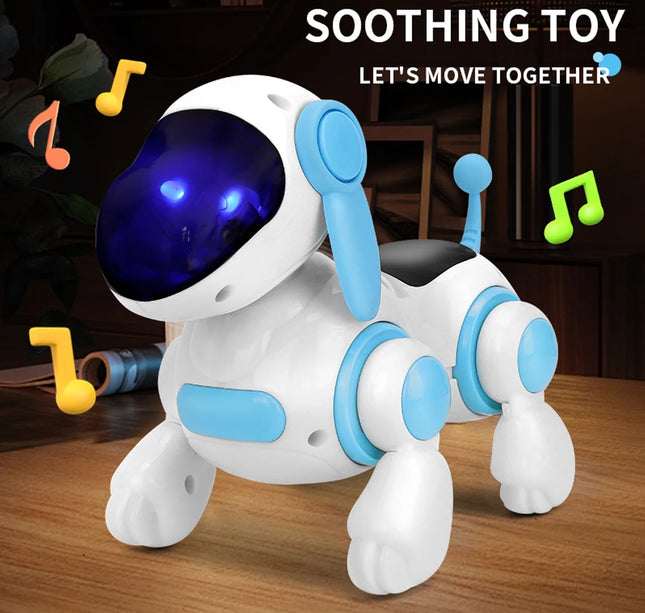 Smart Interactive Robotic Dog – Simulated Walking, Light & Music Toy for Kids Educational Crawling & Singing Fun