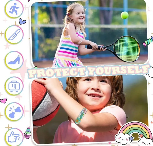 Kids Adhesive Bandages – 100pcs Cute Cartoon Waterproof Medical Strips for Children
