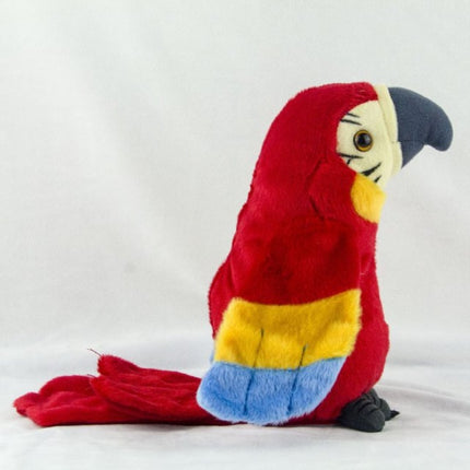 Talking Macaw Parrot Plush Toy – Electronic Repeating Stuffed Animal Bird for Kids & Pet Fun