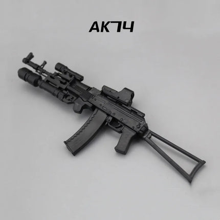 1/6 Scale Soldier Weapon Model Set – MP40, HK416, AK47 Puzzle Assembly Military Educational Toys