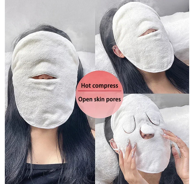 Warm compress towel Cold compress face compress face towel Double thickness beauty salon Beauty hair towel skin care