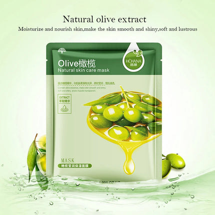 30pcs Natural Plant Facial Mask Moisturizing Oil Control Anti-Aging Fruit Aloe Korean Sheet Face Mask Beauty Skin Care Prodcuts