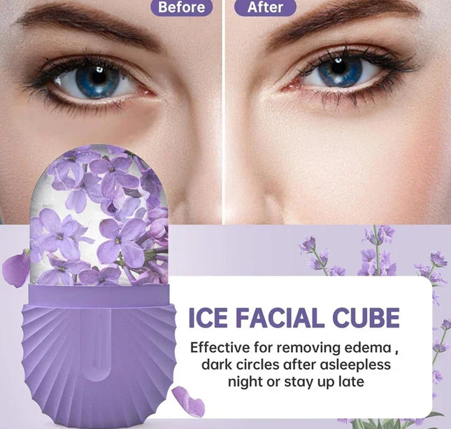 Ice Face Roller Ice Cube Beauty Massage Silicone Ice Mold For Eye Puffiness Ice Facial Roller Shrink Pores Multifunctional mold