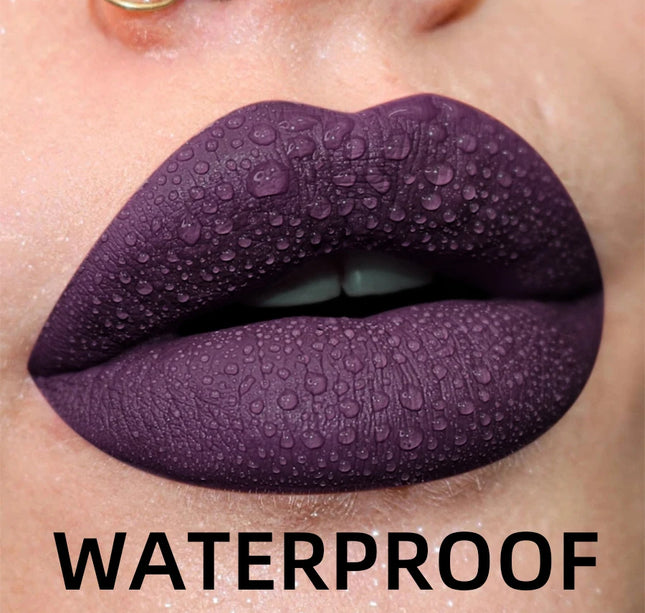 19 colors Matte Velvet Lip Gloss Waterproof Liquid Lipstick Nude Black Lips tint Makeup Lip Glaze Cosmetics Red Lip Stain Beauty