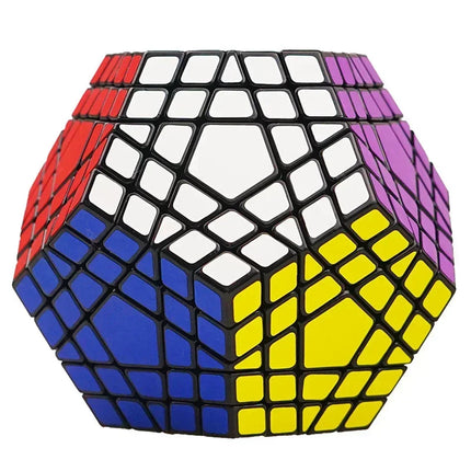 [Picube] SengSo 5x5 Megaminx 5x5x5 Gigaminx Magic Cube Black Base Mega Professional Cubo Magico Learning Educational Toys