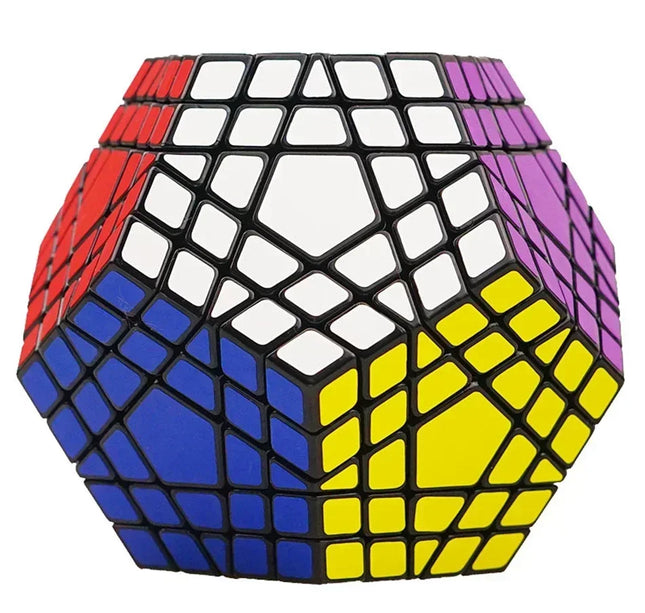 [Picube] SengSo 5x5 Megaminx 5x5x5 Gigaminx Magic Cube Black Base Mega Professional Cubo Magico Learning Educational Toys