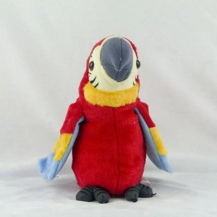 Talking Macaw Parrot Plush Toy – Electronic Repeating Stuffed Animal Bird for Kids & Pet Fun