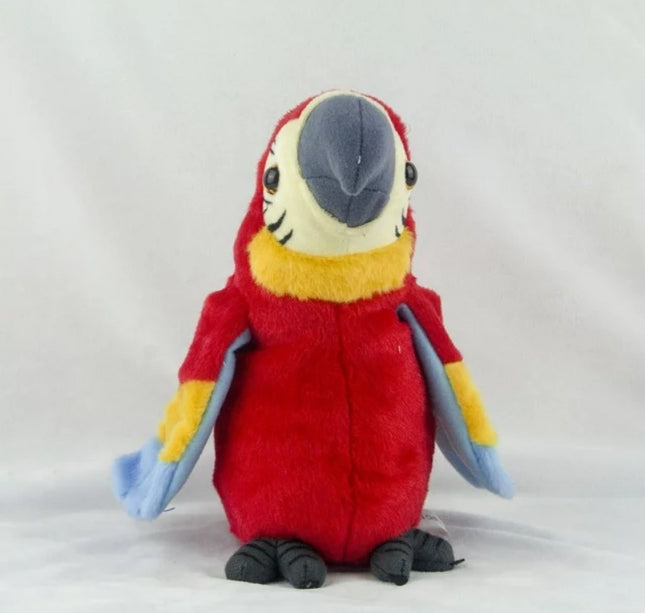 Talking Macaw Parrot Plush Toy – Electronic Repeating Stuffed Animal Bird for Kids & Pet Fun