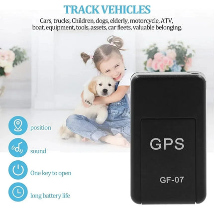 GF07 Magnetic GPS Tracker – Real-Time Mini Locator Device for Cars, Vehicles & Pet Tracking