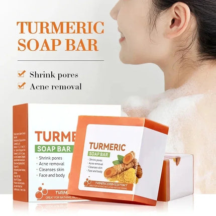 Handmade Turmeric Soap – Skin Brightening Cleanser for Face, Underarms, Legs & Body Care