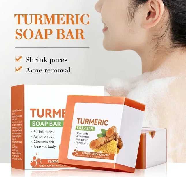 Handmade Turmeric Soap – Skin Brightening Cleanser for Face, Underarms, Legs & Body Care