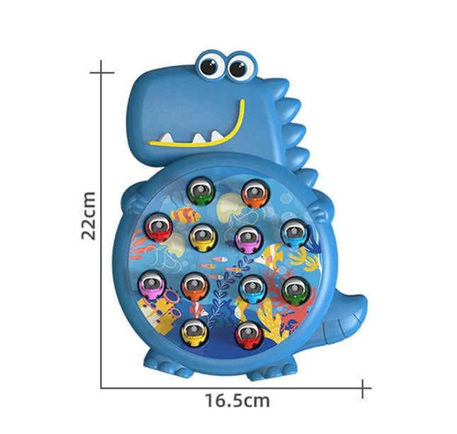 Magnetic Dinosaur Fishing Game – Montessori Toy with Rod for Toddlers & Kids