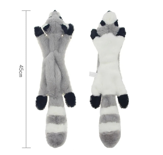 Funny Simulated Animal No Stuffing Dog Toy with Squeakers Durable Stuffingless Plush Squeaky Dog Chew Toy Crinkle Pet Squeak Toy