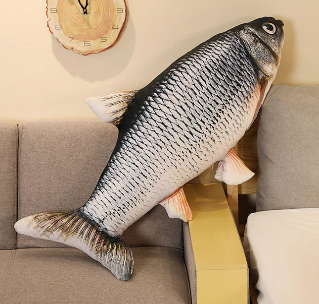 3D Goldfish Plush Pillow – 40/60cm Soft Stuffed Carp Cushion Toy for Kids & Creative Sofa Decor Gift