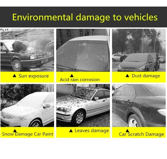 Universal Car Cover – Full Exterior Sun & Dust Protection for Hatchback, Sedan & SUV