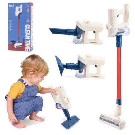 Electric Mini Vacuum With Light and Music Cleaner Simulation Housework Dust Catcher Educational Pretend Play Toys for Kids Gifts
