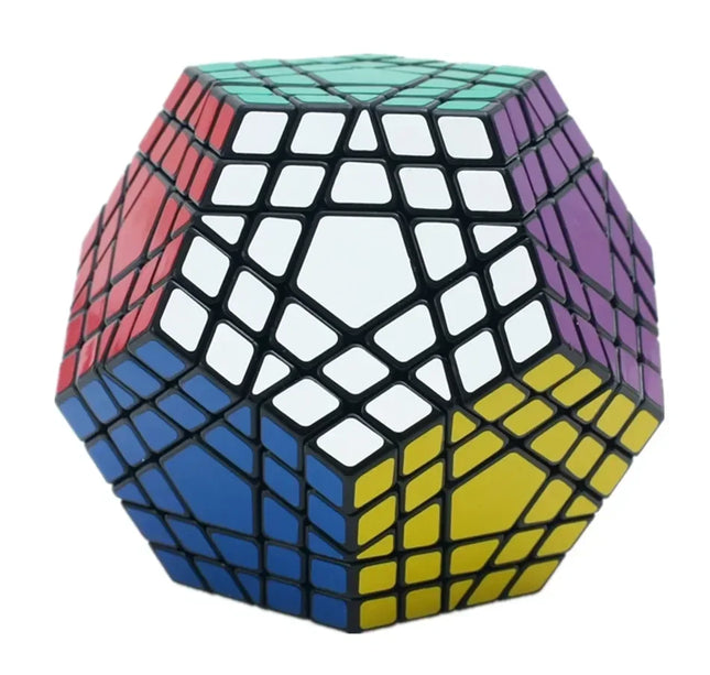 [Picube] SengSo 5x5 Megaminx 5x5x5 Gigaminx Magic Cube Black Base Mega Professional Cubo Magico Learning Educational Toys