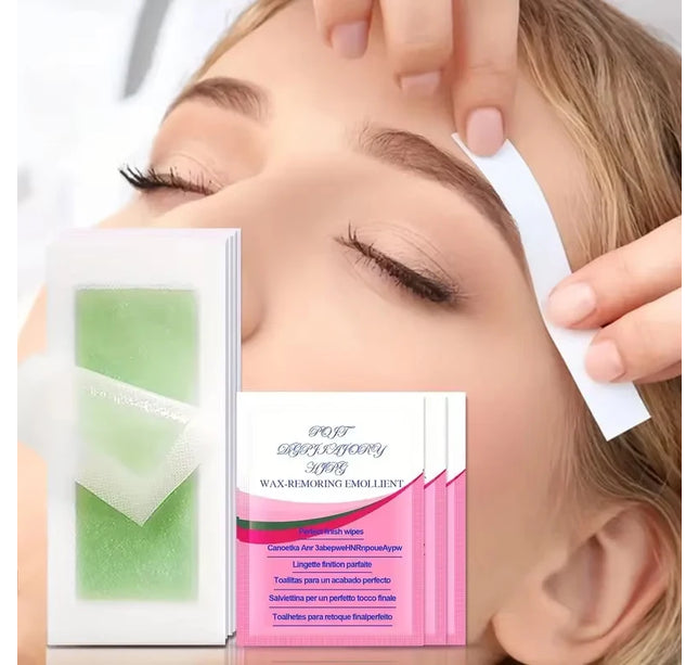10/20/30/50/100 Pcs Depilatory Wax Strips Hair Removal Wax Paper Cold Wax Strips Paper For Face Neck Arm Leg Body Beauty Tools
