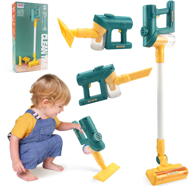 Electric Mini Vacuum With Light and Music Cleaner Simulation Housework Dust Catcher Educational Pretend Play Toys for Kids Gifts