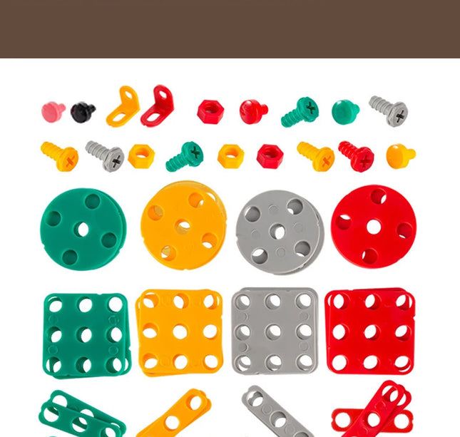 Educational Assembling Toolbox Toy Electric Screwdriver Screwing Repair 4-6 years old Montessori Kids Repair Toolbox Toys