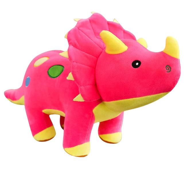 Big Dinosaur Plush Toy – Soft Triceratops & Stegosaurus Stuffed Dolls for Kids Birthday Gifts