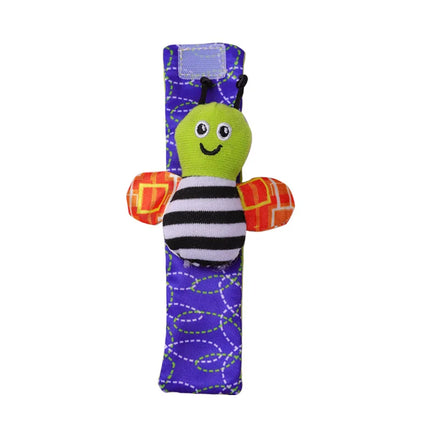 Baby Rattles Toys – 4pcs Foot Socks & Wrist Straps Set for 0–12 Months