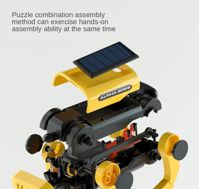 Solar Powered Robot Dog Kit – DIY STEM Science Experiment Toy for Kids Educational Christmas Gift