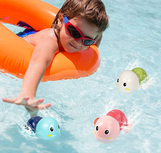 Baby Bath Toys – Wind-Up Swimming Animals for Kids Bathtub & Shower Play
