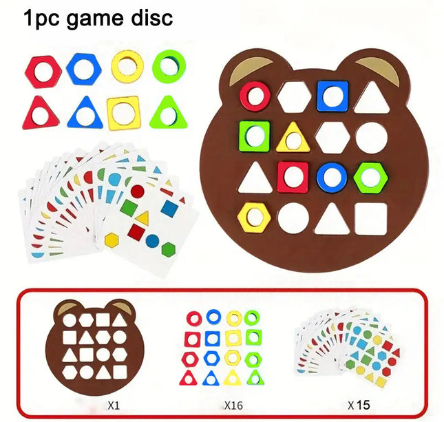 DIY Montessori Puzzle – Geometric Shape & Color Matching Game for Children