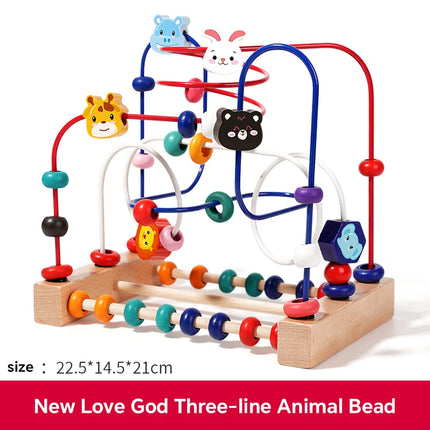 Early Education Building Blocks & Beads – Intelligence Development Toy for Toddlers Ages 1–3 Boys & Girls