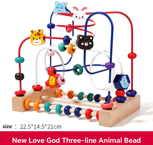 Early Education Building Blocks & Beads – Intelligence Development Toy for Toddlers Ages 1–3 Boys & Girls