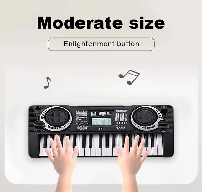 37-Key Electronic Piano Keyboard – Portable Musical Instrument Educational Toy for Kids Christmas & Birthday Gift