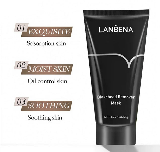LANBENA Remove Blackhead Mask Shrinking Pore Deep Cleaning Mask Improve Rough Skin Acne Treatment Skin Brighteing Care Beauty