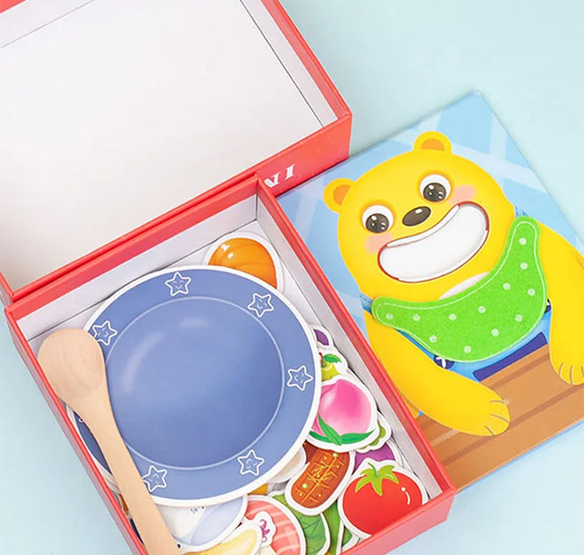 Montessori Brush Teeth Simulation Toy – Parent-Child Educational Puzzle Game for Kids Fine Motor Skills