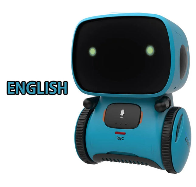 Intelligent RC Robot Toy – Interactive Voice & Touch Control with Russian, English & Spanish Versions for Educational Play