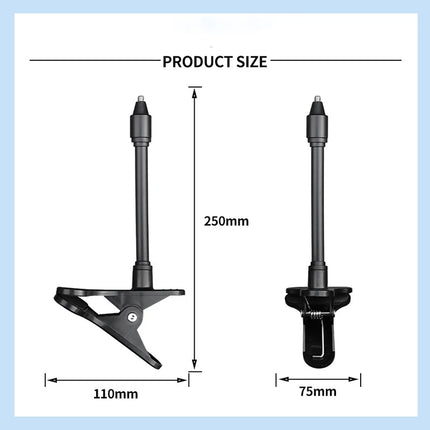 Portable Bendable Camera Holder – No-Punch Clamp Mount for Baby Monitor or Webcam