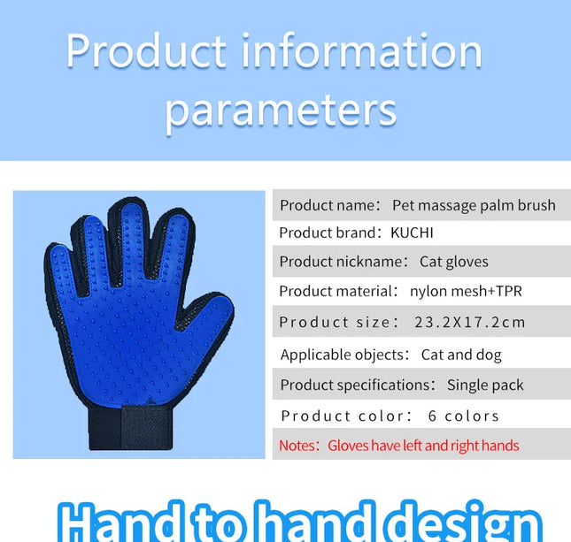 Hot Sell 1PC Cat Hair Remove Gloves Rubber Pet Beauty Cleaning Grooming Effective Massage Dog Combs Floating Brush 6 Color