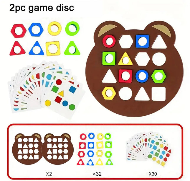 DIY Montessori Puzzle – Geometric Shape & Color Matching Game for Children