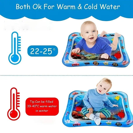 Infinno Baby Tummy Time Mat – Premium Inflatable Water Cushion for Sensory Play