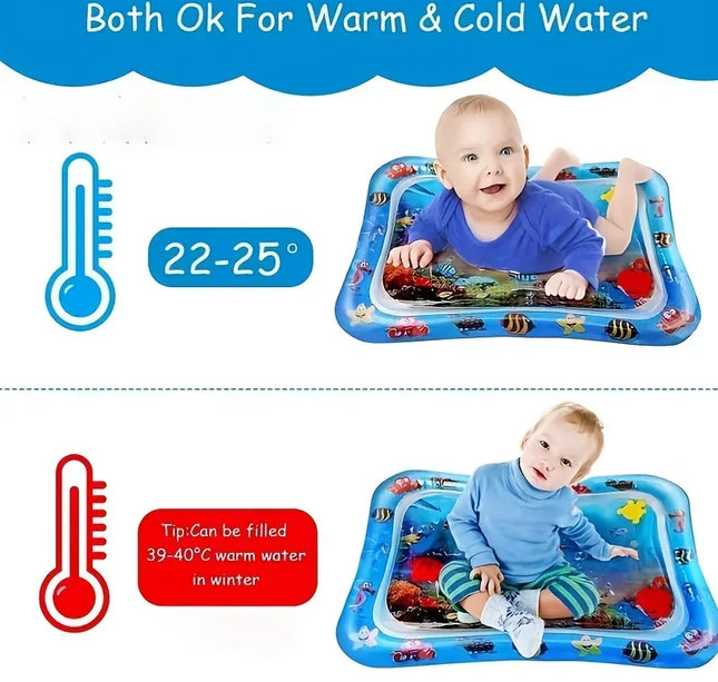 Infinno Baby Tummy Time Mat – Premium Inflatable Water Cushion for Sensory Play